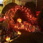 JMEXSUSS 4 Pack Solar Halloween Lights, 33FT 100 LED Orange Fairy Lights - Image 7