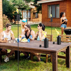 SNOGSWOG 4 Pack Garden Torches, 16 oz Metal Torch for Outside with 3-Prong Grounded Stake, Outdoor Decorative Citronella Torches, 59 inch Garden Décor Torches - Image 6