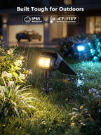 Brizled Smart Solar Spot Lights, 2 Pack Color Changing Outdoor Spotlights - Image 7