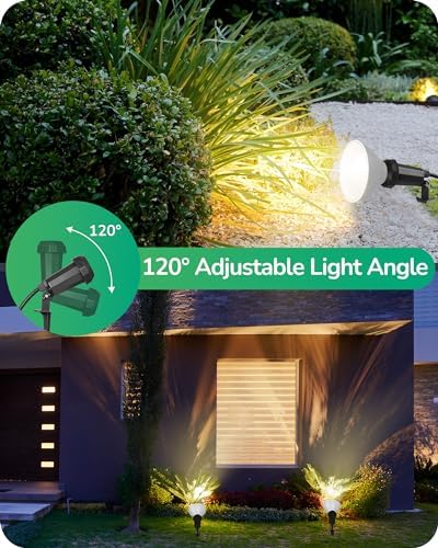 EDISHINE 120V Halloween Spotlights Outdoor Waterproof with 6FT Cord, 2 Pack - Image 3