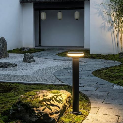 Outdoor Pathway Lights, 11.8“-31.5" 3000K LED Bollard Lights Outdoor, IP54 Waterproof Path Lamp, Modern Commercial Landscape Lighting for Driveway Walkway Sidewalk Garden Lawn - Image 4