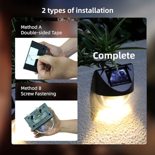 Solar Step Lights Outdoor, Solar Powered Stair Lights Outdoor Waterproof for Front Step, Yard, Patio, Porch, Fence and Deck Decor (12) - Image 7