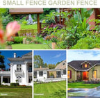 DOITOOL Flexible White Picket Fence Garden Border, 5 Pcs Decorative Landscape Edging Fences, Grass Lawn Flowerbeds Plant Borders, White (Overall Length 120 Inches) - Image 7