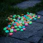 500pcs Glow in Dark Resin Pebbles for Pathways and Gardens - Image 6