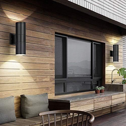 rosykite Outdoor Wall Light Fixture, Cylinder Modern Up Down Lighting - Image 5