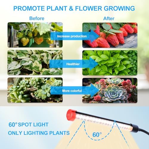 10Head Standing Grow Light for Large & Tall Plants, Bonsai Tree - Image 5