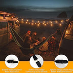 40 ft 25 Warm White G40 LED Outdoor String Light, Plug-in Globe Patio Light - Image 7