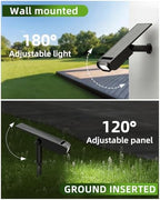 RGB Christmas Solar Spot Lights Outdoor, 12 RGB Color Modes Landscape Light Waterproof IP67 with Remote Control, 2-in-1 Color Changing RGB/Cool/Warm White for Yard Garden Garden (6 Pack) - Image 5