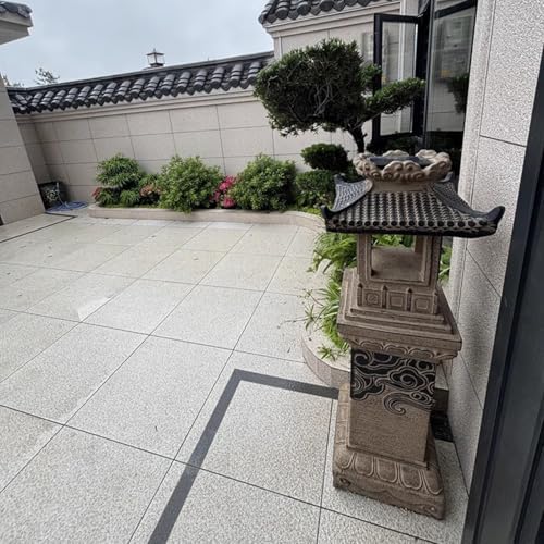 Solar Powered Pagoda Zen Garden Statue Japanese Garden Decor Water-Resistant Outdoor Lantern for Patio, Lawn, and Porch(120cm/47.2") - Image 6