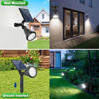 Tadyreal Solar Lights Outdoor Waterproof 180° Adjustable Landscape Spot Lights for Yard 4 Lighting Modes Solar Powered Spotlights for Pathway Garden Outside Wall Pool Porch (6 Pack, Cool White) - Image 5