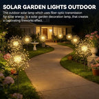 HPUFKOT Solar Garden Lights Outdoor,Waterproof Garden, 2PC 200 LED Twinkling Firework Lights Decorative with 8 Modes,Decor for Yard Patio Pathway Lawn for Yard Outside Fairy Decorative - Image 2