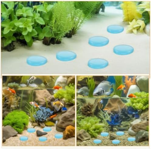 Glow in Dark Pebbles 300pcs Resin Blue Stones for Aquarium Xmas - Image 3