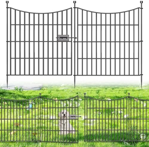 No Dig Dog Fence Outdoor for Yard with Gate, 24 in(H) X 20 ft(L) by OutdoorFence