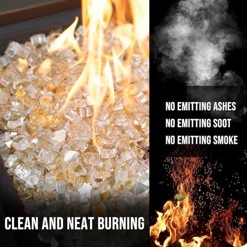 Skyflame High Luster 10-Pound Fire Glass for Fire Pit Fireplace - Image 3