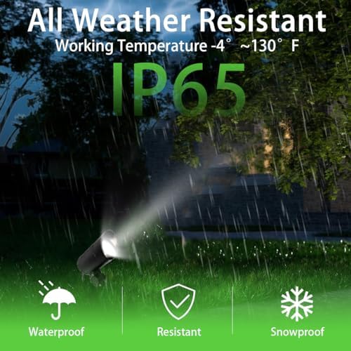 30W Flag Spot Lights Outdoor 120V Dusk to Dawn,5000K Cool White LED Landscape light Plug in with Photocell Sensor Bright Flag Pole Light for Yard Tree Garden Landscape Lighting with 6FT Cord (2) - Image 3