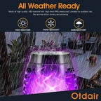 Otdair Christmas Decorations Outdoor 12 Pack, Waterproof Solar Christmas Lights Outdoor with Purple Flame for Christmas Decor, Torch Christmas Lights for Yard, Pathway, Lawn, Patio, Garden, Party - Image 3