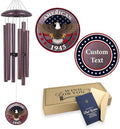 Personalized Wind Chimes for Military, Memory Gifts for US Veteran, Memorial Wind Chimes for Loss Loved One, Sympathy Gifts for Loss Soldiers Navy, Army, Air Force by Astarin