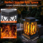 4 Pack Solar Lanterns Outdoor Waterproof Hanging Lights - Image 2