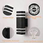 DASTOR 2 Pack Outdoor Wall Lights, Up and Down Porch Lights Outdoor Wall Mount Light Fixture, Aluminum Waterproof Exterior Lights for House Porch Garage - Image 5