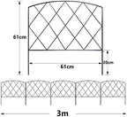 Thealyn 10ft x 24" Metal Decorative Garden Fence(5Pcs Set) - Image 5