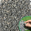 45LB River Rocks,Mexican Beach Pebbles for Plants,Potting,Garden Landscape Stone Paving Stone Grey 1Inch… by CJGQ
