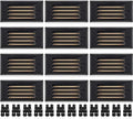 SUNVIE 6" Low Voltage Step Lights Outdoor 5W 3000K Black Aluminum 12-Pack by SUNVIE