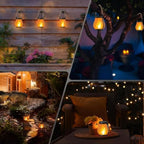 Kaliqo Solar Flame Lights Outdoor, Dancing Flame Lights, Waterproof Solar Charging Hanging Lantern, USB & Solar Powered Waterproof Garden Torch for Yard Patio, Garden Path, Camping Decor - Image 4