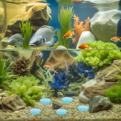 Glow in Dark Pebbles Outdoor 300pcs Resin Blue Xmas Garden Aquarium - Image 6