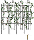 VEVOR Garden Trellis for Climbing Plants, 87 x 20 in, 4 Packs Rustproof Metal Garden Flower Trellis, Outdoor Climbing Rose Cucumbers Support, Decorative Clematis Trellis for Courtyards Lawns by VEVOR