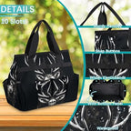 Cool Garden Tool Bag Organizer Heavy Duty Deer Gardening Tote Bag with 10 Pockets for Women Men Gardening Gifts - Image 5