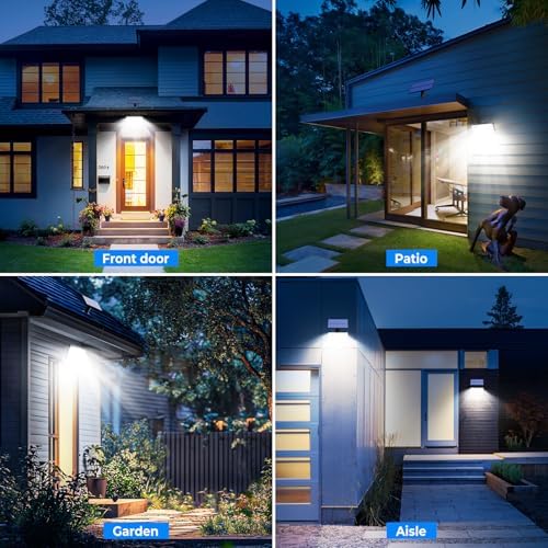 Peasur 318 LED Solar Motion Lights Outdoor Waterproof with 16.4 FT Cable - Image 2