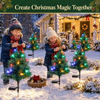 Solar Christmas Tree Lights Decorations-Waterproof XS Pathway Lights,4 Pack - Image 5