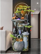 Cascading Rock Outdoor Water Fountain Rockery Water Fountain Decoration, Outdoor Fountain Decoration, Floor Fountain Decoration for a Calming in Outdoor(L) - Image 6