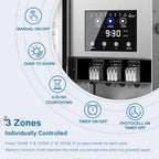 SUNVIE 600W Low Voltage Transformer with 3 Zone, Photocell Sensor & Timer - Image 2