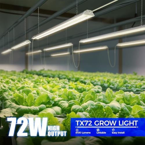 Barrina TX72 4FT LED Grow Light, 72W(500W Equivalent), Full Spectrum 1 Pack - Image 2