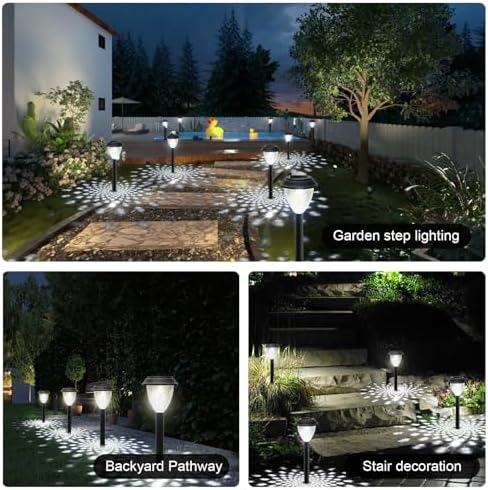 GOODFOEVER Solar Pathway Lights Outdoor, 16 Pack Solar Lights Outdoor Waterproof for Outside, Garden Decor for Yard, Patio, Landscape, Planter, Walkway, Driveway - Image 6