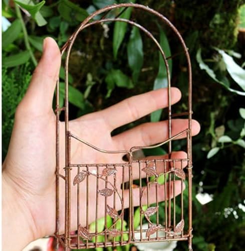 Generic Fairy Garden Miniature Wheelbarrow Metal Vintage Tools Mini Garden Decorations Craft Items Bonsai Accessories Home Ornaments (55) by Unknown