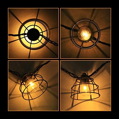 Vigdur Lantern String Lights, 10 G40 Bulbs Patio String Lights, 11FT - Image 4