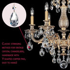 12pcs 76mm Clear Teardrop Crystal Chandelier Prisms Replacement Parts, Hanging Glass Beads for Chandelier Decoration,Suncatcher Fengshui Decoration (Clear Beads with Silver Plated Pin, 76mm(3.0")) - Image 7