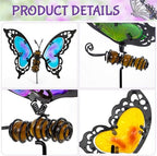 Butterfly Garden Stakes,Kit Made of Glass and Metal - Image 3