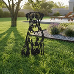 Dog Metal Garden Stake - Weatherproof Dog Silhouette Yard Art, Decorative Outdoor Sign for Lawn & Patio, Heartfelt Gift for Boxer Lovers(Jump,10") - Image 2
