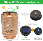 Cat Solar Lanterns Outdoor Waterproof Garden Decor, Birthday Gifts for Women Mom Grandma, Metal Sunflower Hanging Solar Lights for Outside Yard Patio Pathway Backyard Porch - Image 2