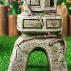 Buddha Statue,Garden Solar Ornament Japanese Pagoda, Outdoor Decor Sculpture Lantern Decor Buddha - Image 3