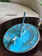 ARTIZANSTORE Brass Decorative Hummingbird Sundial 10" Inches Wide Anniversary Wedding Gifts - Image 5