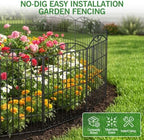 Garden Fence, 32in (H) x24ft (L) Garden Fencing Animal Barrier, 12 Panels - Image 5