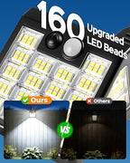 160LEDs Clip on Solar Lights Outdoor, Motion Sensor Outdoor Lights, Clip on Solar Fence Lights Outdoor, IP65 Waterproof Solar Lights for Deck Yard Garden Camping (4 Pack) - Image 4