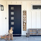 God Bless This Home And All Who Enter Wooden Door Decorations 8"x63" Vertical Welcome Sign for Front Door, Tall Front Porch Decor, Rustic Farmhouse Wood Porch Decorations Outdoor - Image 6