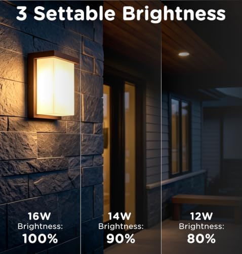 Outdoor Wall Light Sconce 8 Inch, IP66 Waterproof, 1920LM Brightness, 3CCT - Image 5