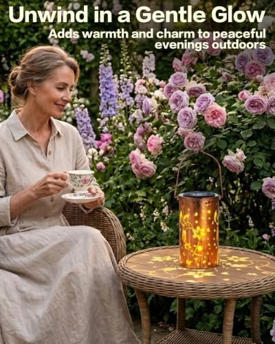 DIBIEECN Birthday Gifts for Women, Solar Lanterns, Hummingbirds, 1 Pack - Image 6