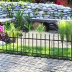 Decorative Metal Garden Fence 18" x 10', Small Fence Border with Stakes by FOREHOGARGARDEN%EF%BC%86HOME
